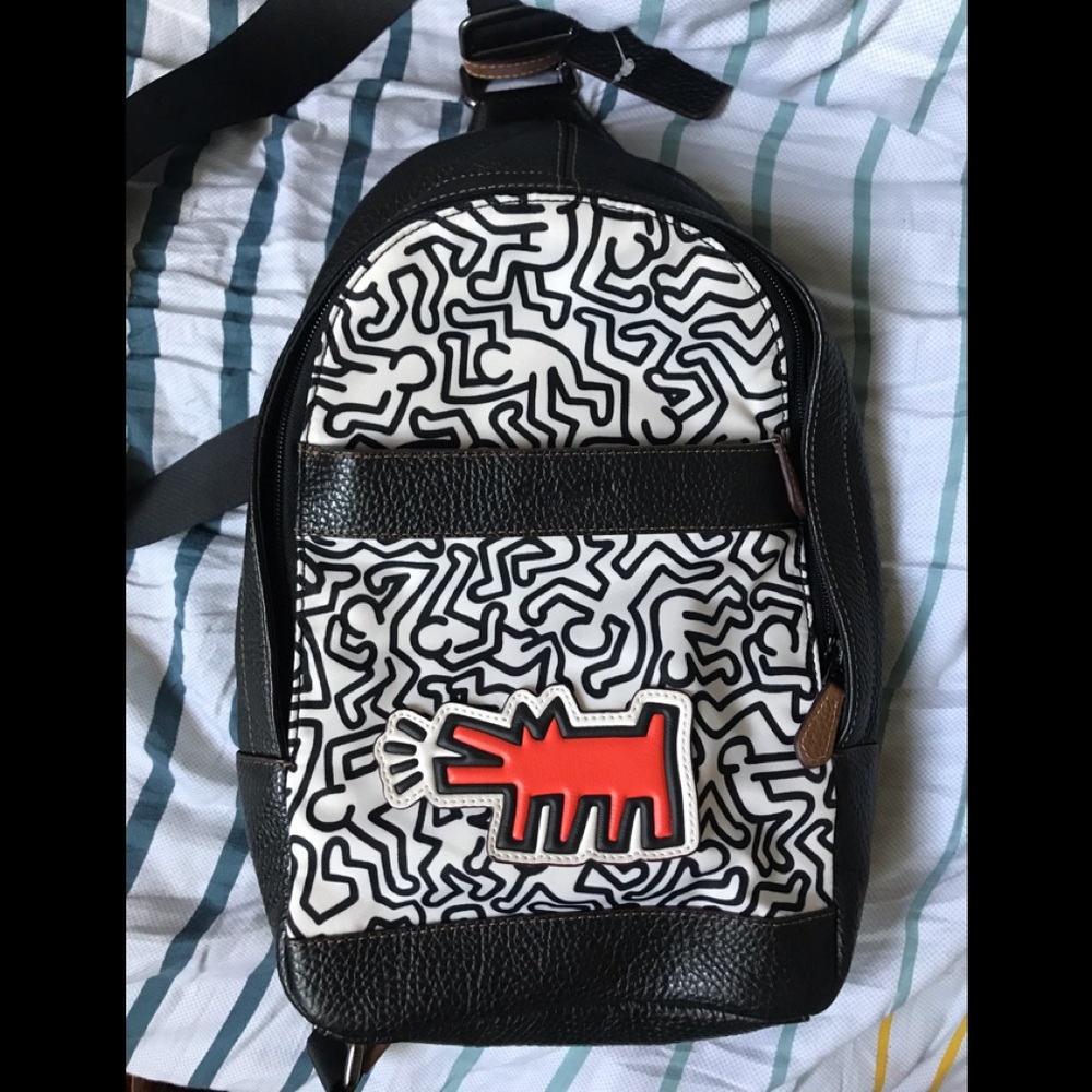 Coach shoulder bag Keith haring collaboration
